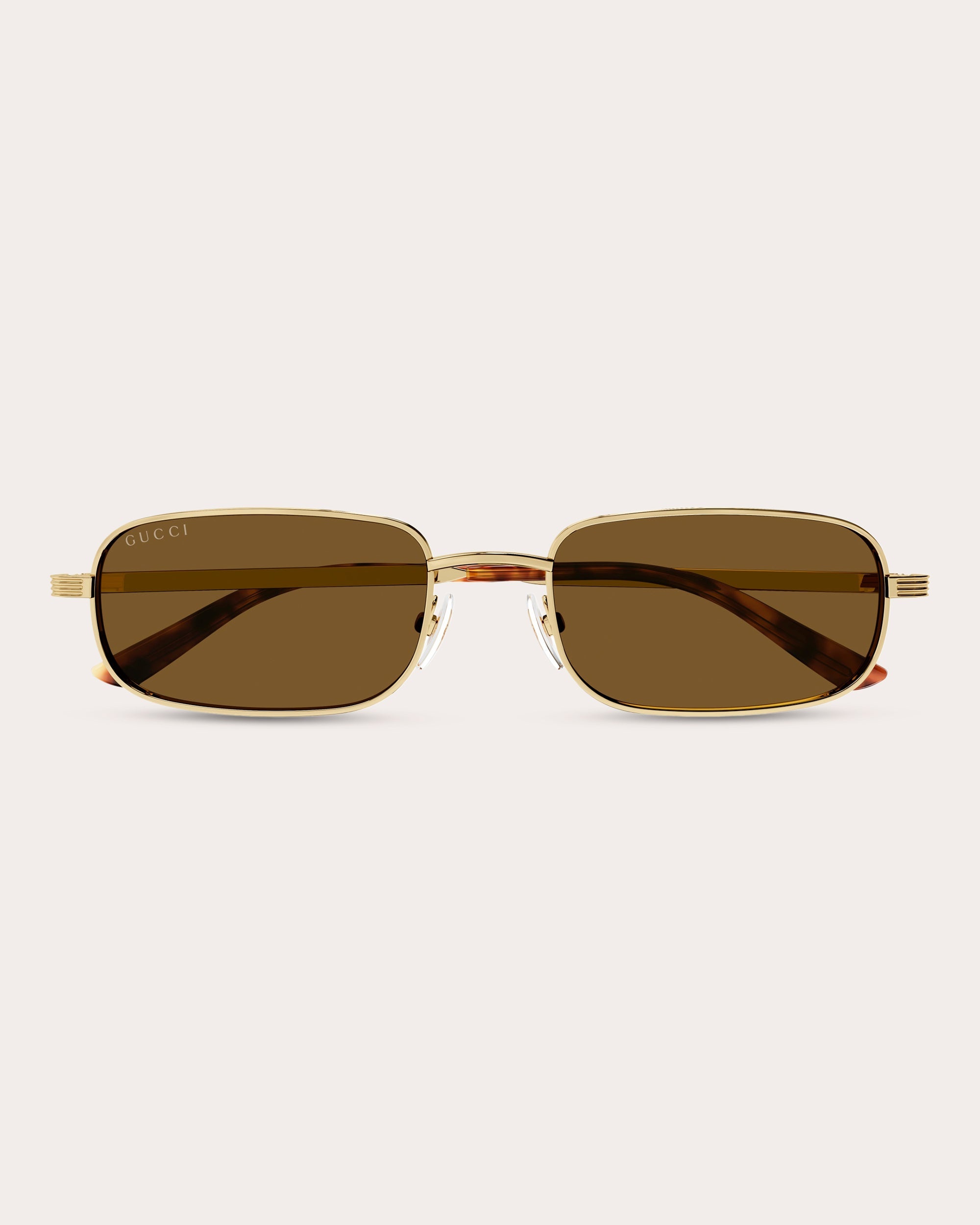 Goldtone Rectangular Sunglasses