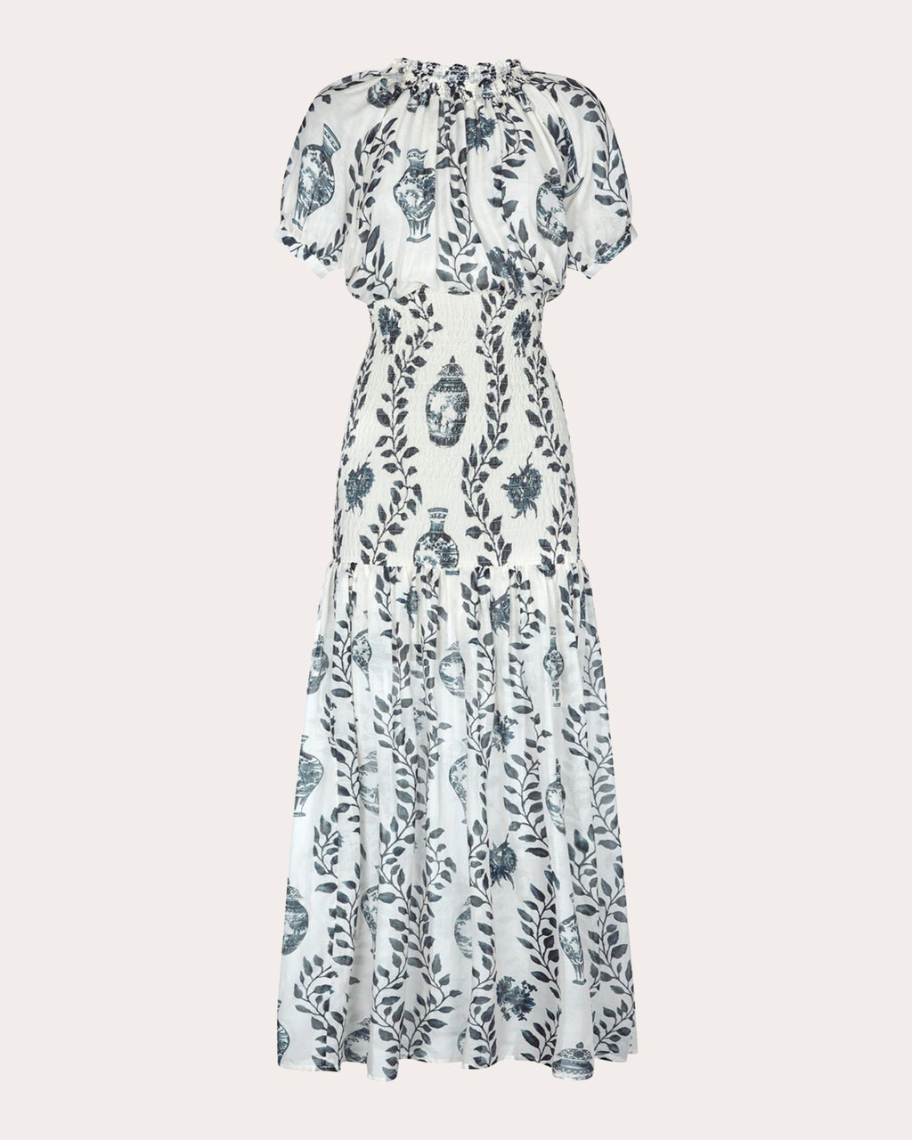Dynastie Royale Smocked Maxi Dress