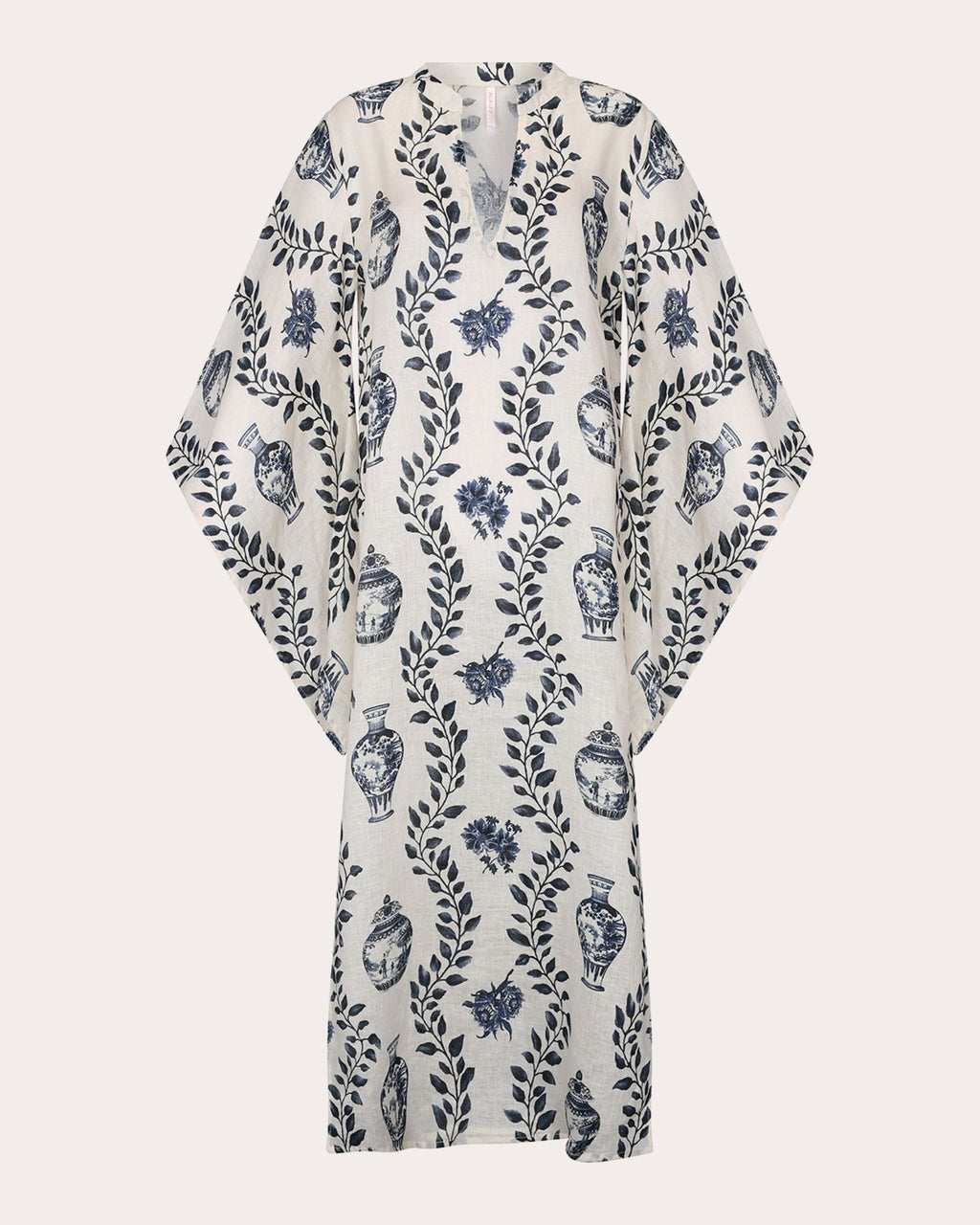 Dynastie Royale Linen Maxi Kaftan