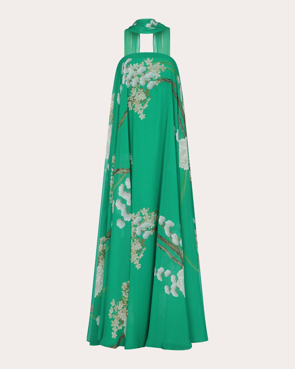 Jade Scarf Strapless Maxi Dress