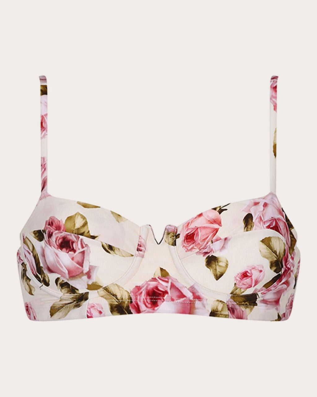 La Rose Short Bustier Bikini Top