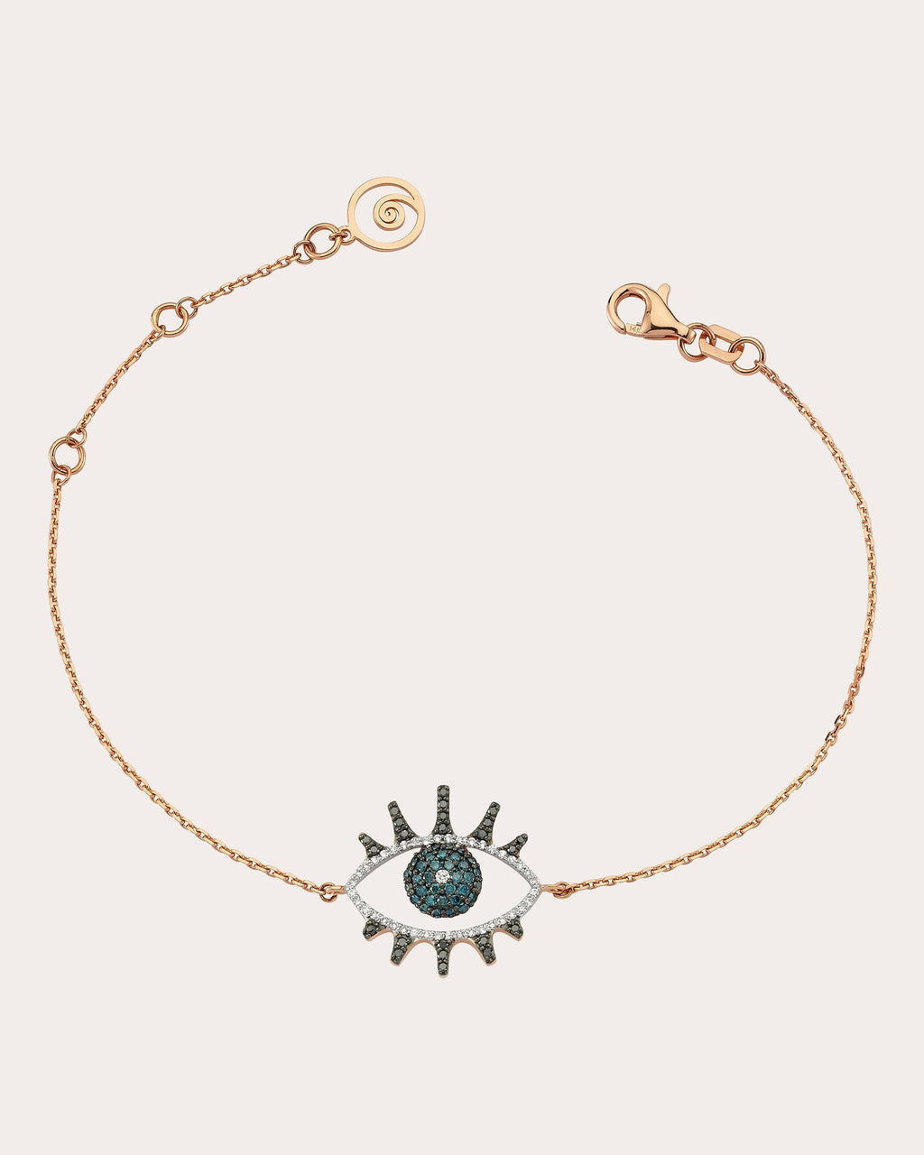 Blue & Black Diamond Eye Light Bracelet