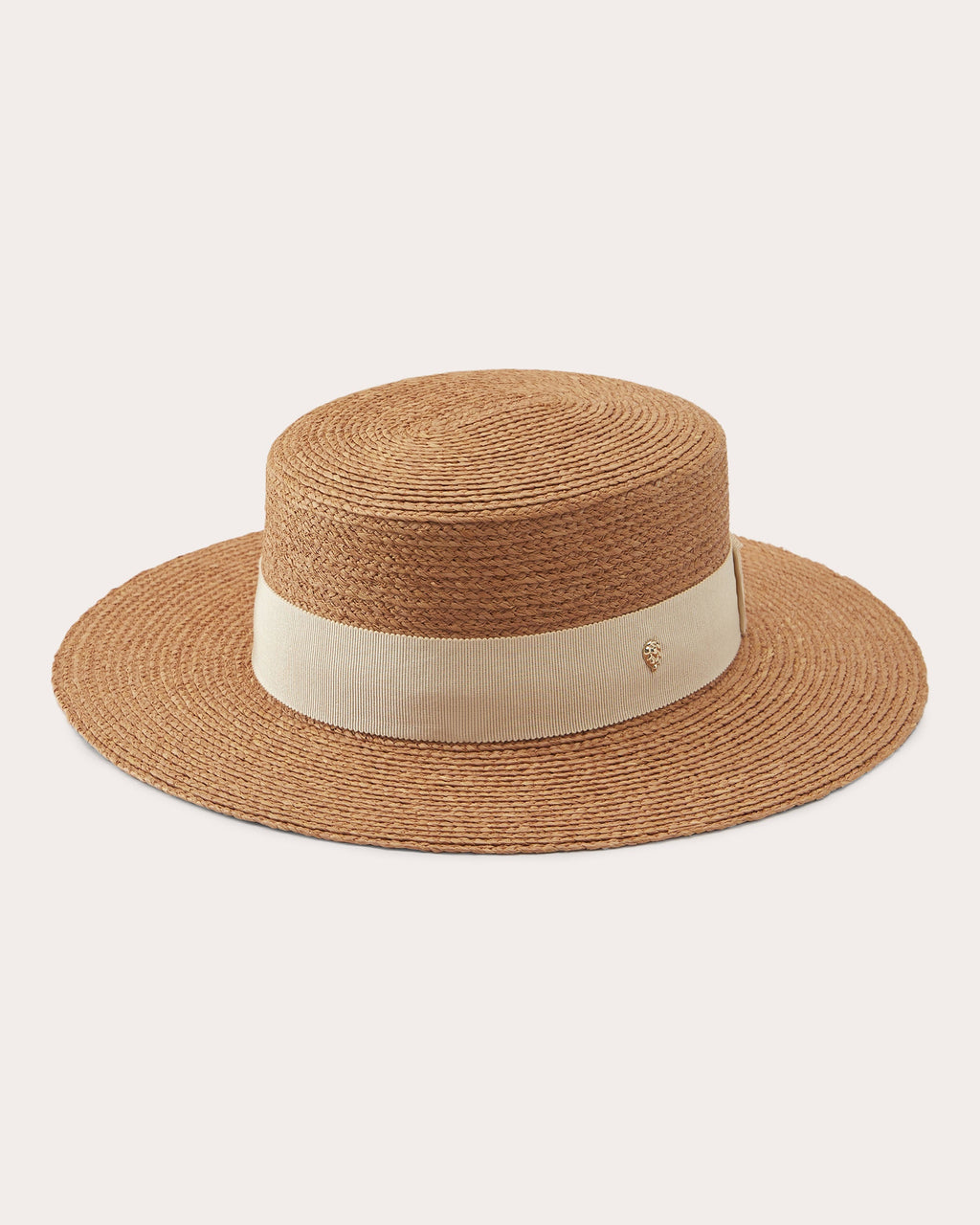 Gracie Grosgrain-Trimmed Raffia Boater