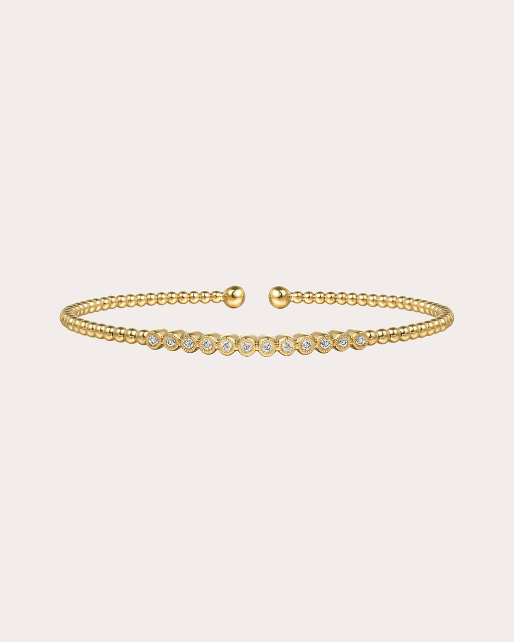 Diamond & 14k Gold Bujukan Beaded Cuff