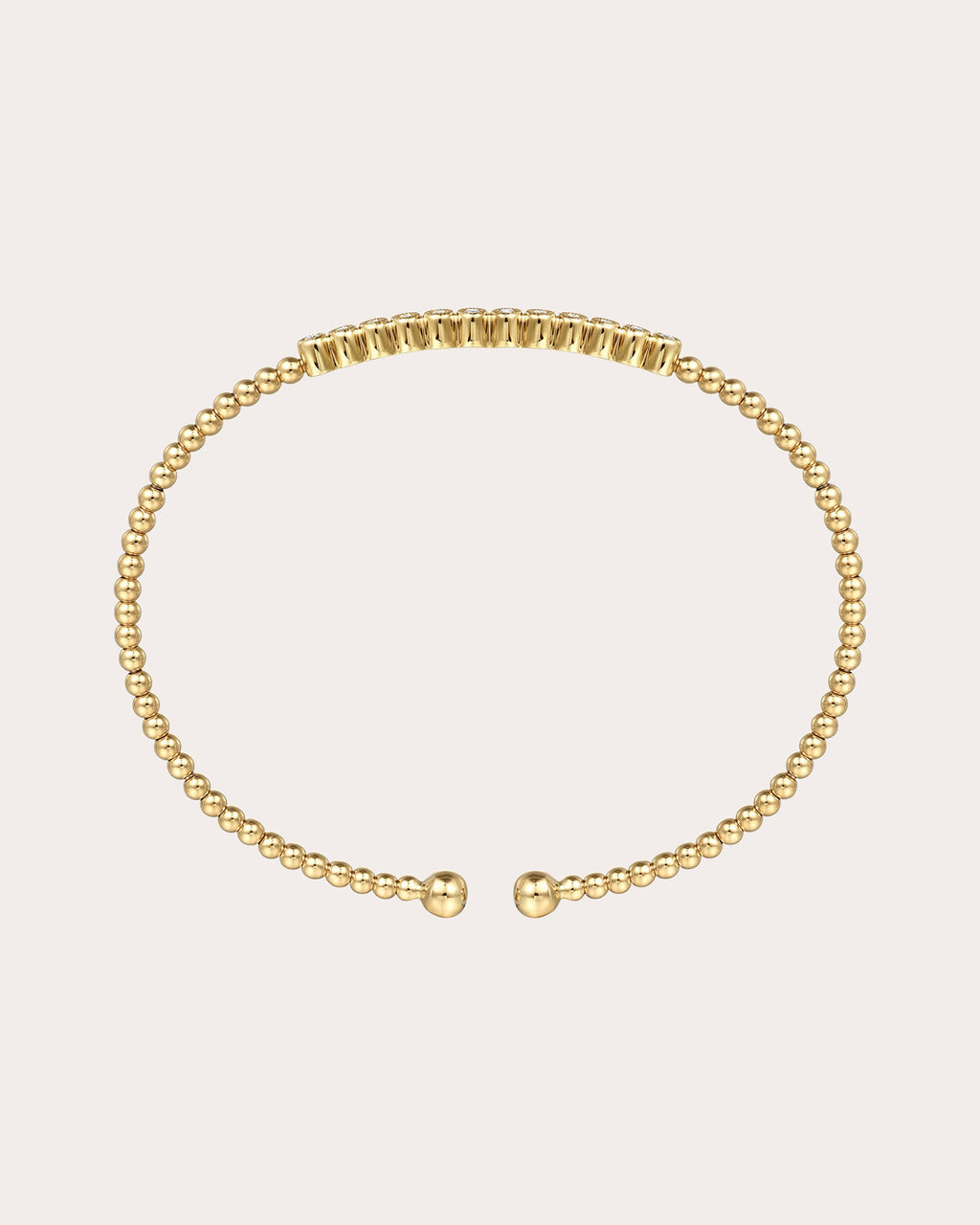 Diamond & 14k Gold Bujukan Beaded Cuff