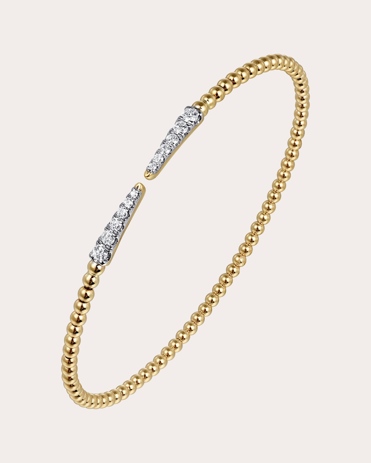 Diamond & 14k Gold Bujukan Spikes Cuff