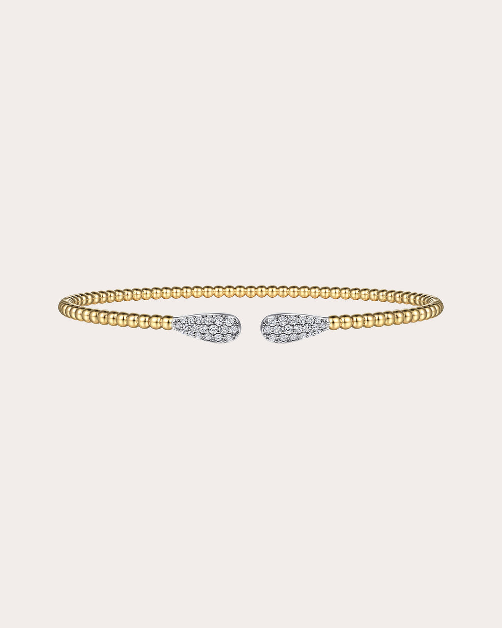 Diamond & 14k Gold Bujukan Teardrop Cuff