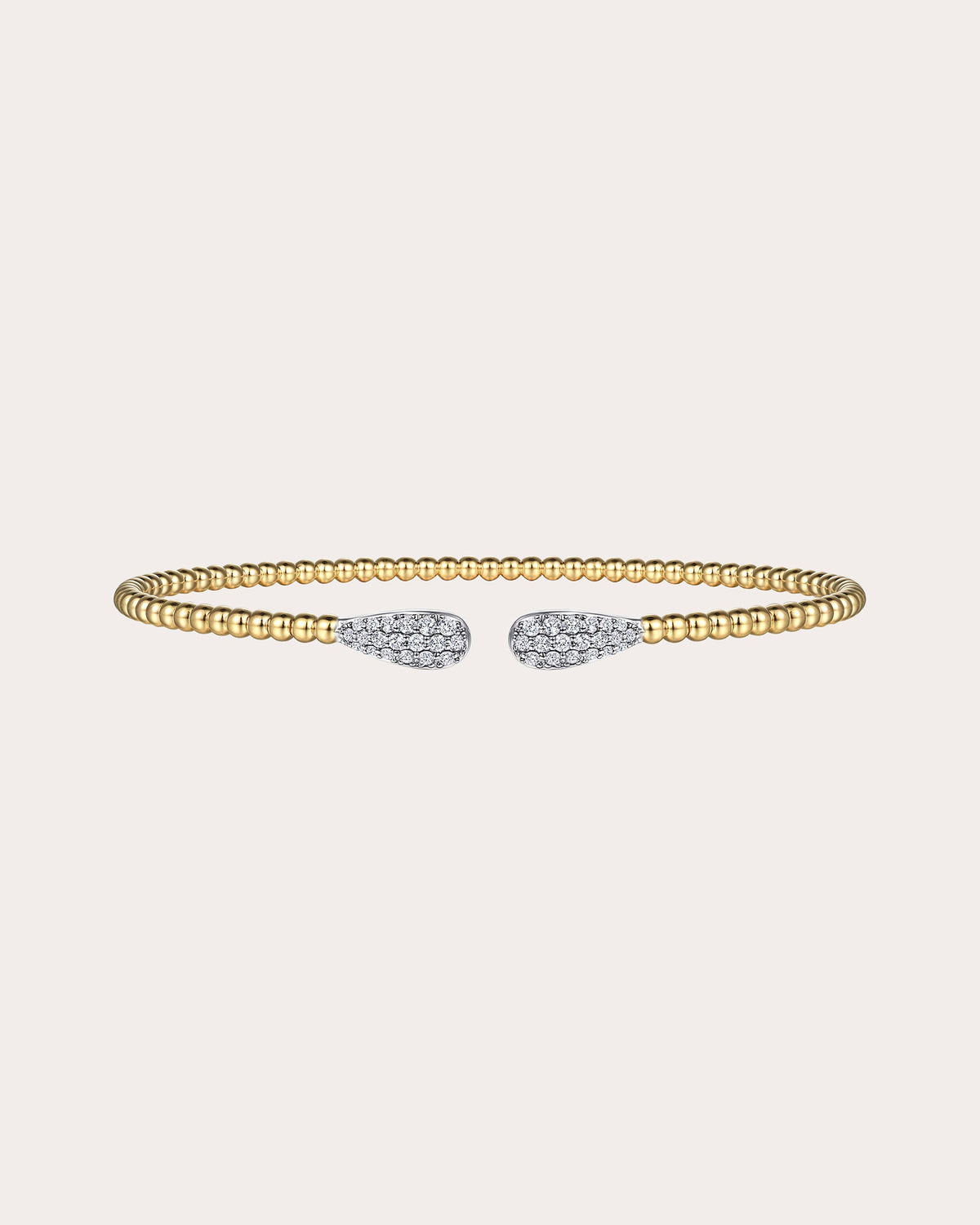 Diamond & 14k Gold Bujukan Teardrop Cuff