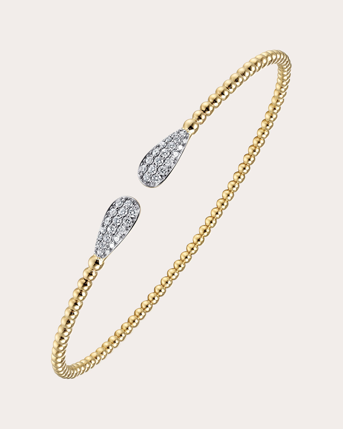 Diamond & 14k Gold Bujukan Teardrop Cuff
