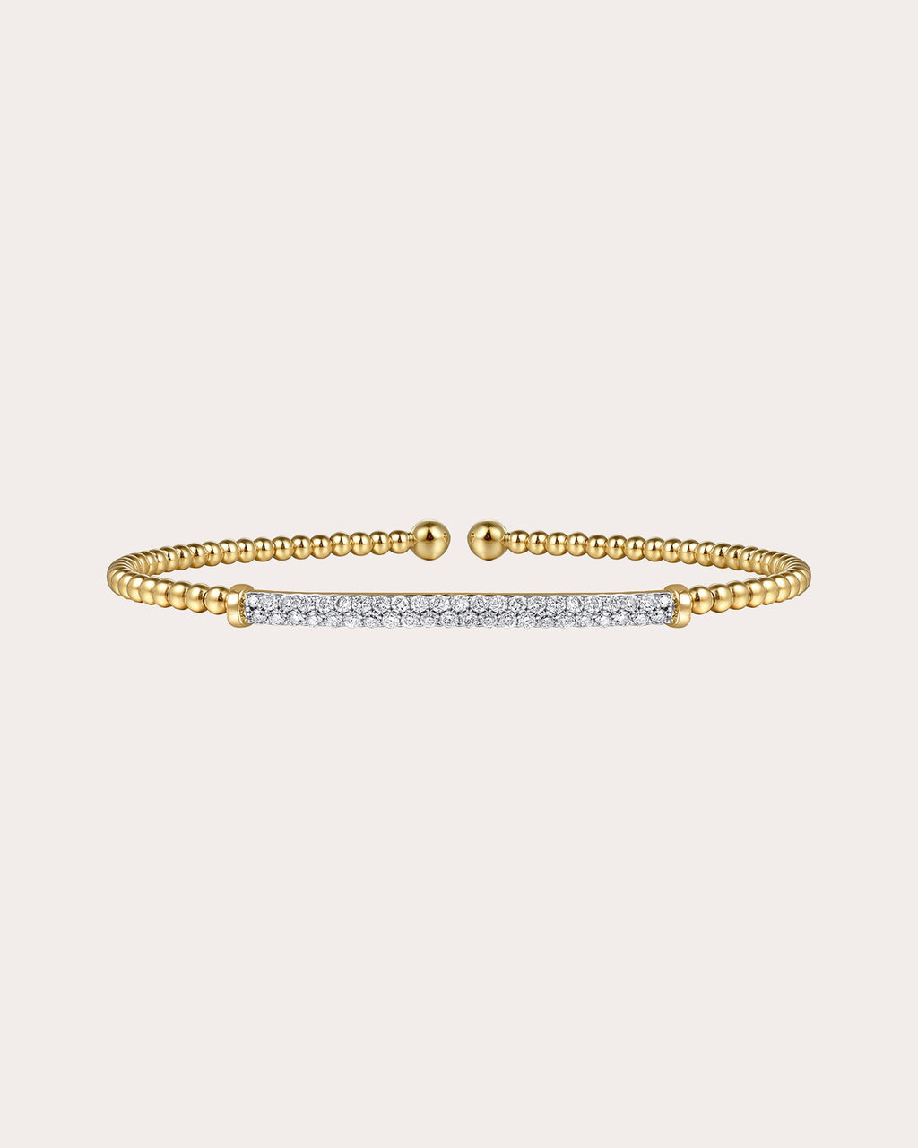 Diamond & 14k Gold Bujukan Bar Cuff