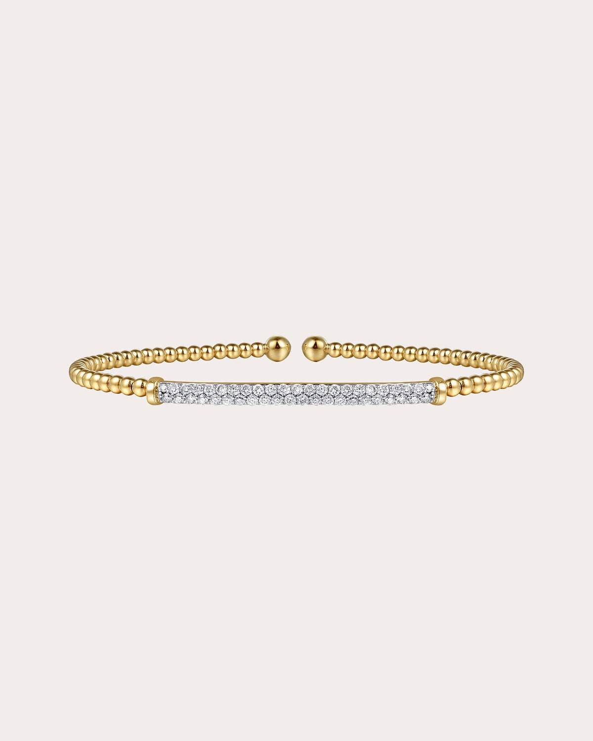 Diamond & 14k Gold Bujukan Bar Cuff