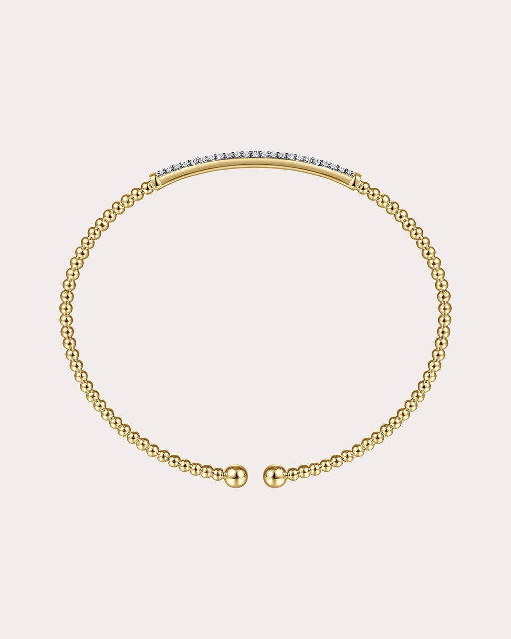 Diamond & 14k Gold Bujukan Bar Cuff