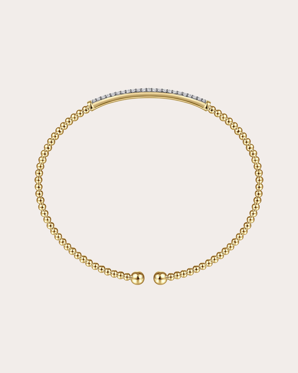 Diamond & 14k Gold Bujukan Bar Cuff