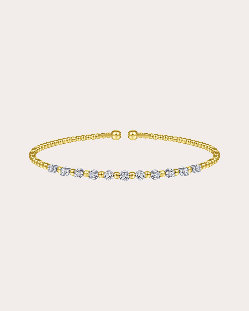 Diamond & 14k Gold Two-Tone Bujukan Split Cuff