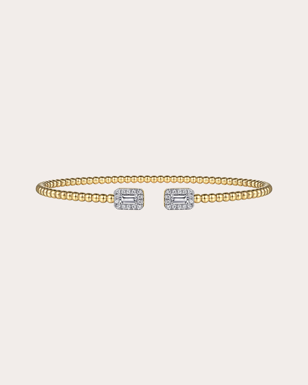 Diamond & 14k Gold Bujukan Baguette Cuff