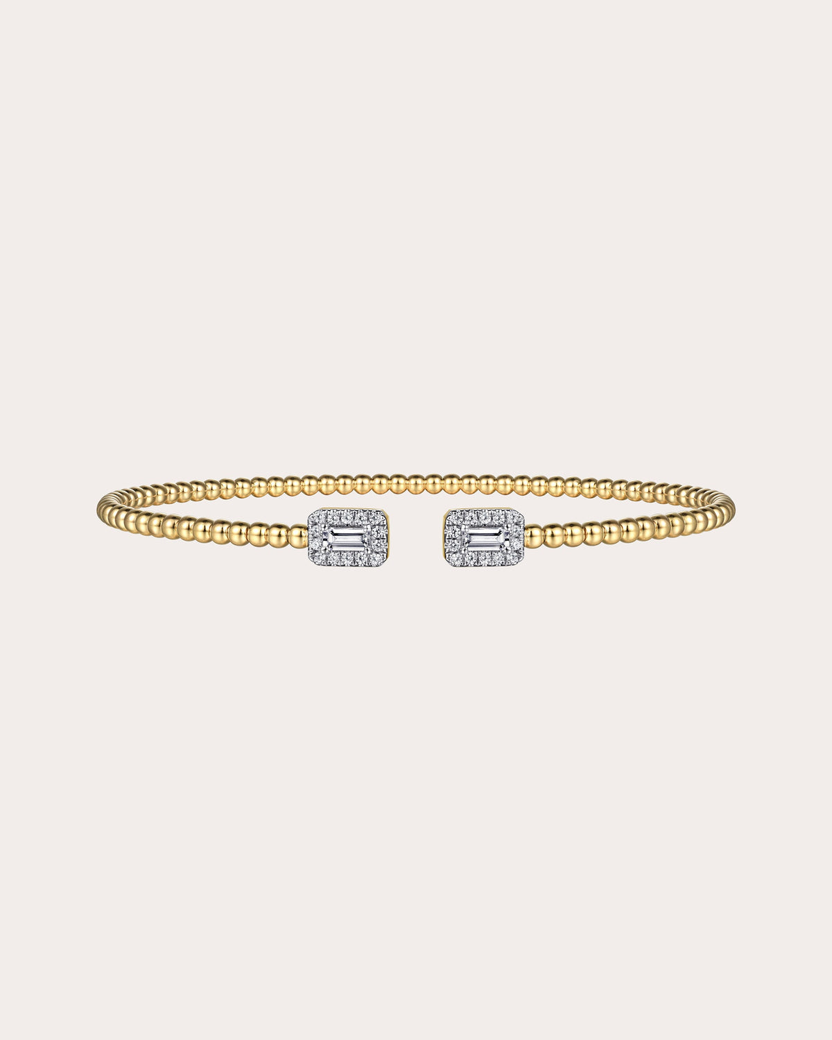 Diamond & 14k Gold Bujukan Baguette Cuff