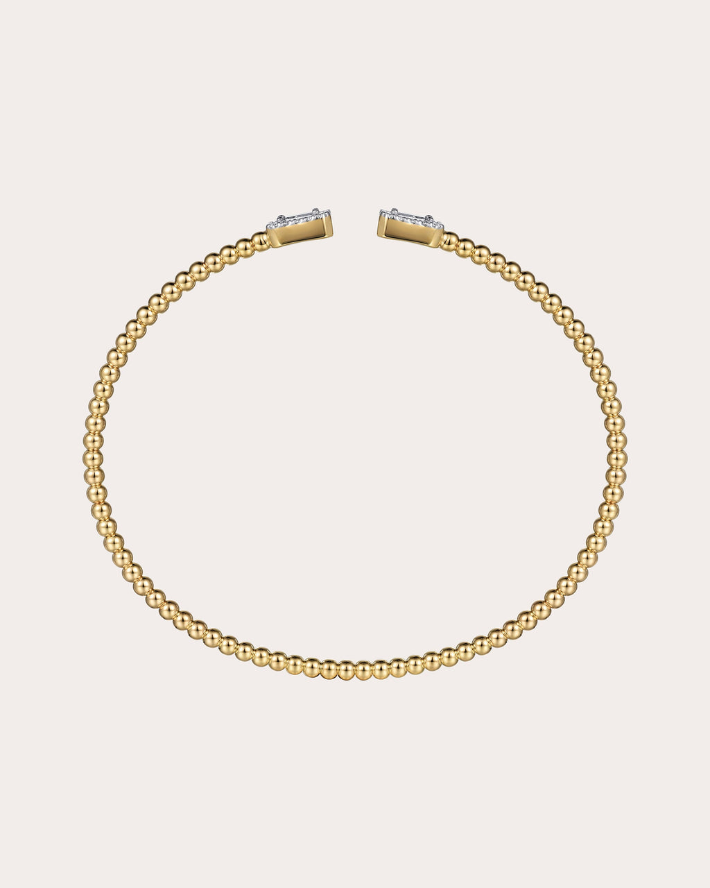 Diamond & 14k Gold Bujukan Baguette Cuff