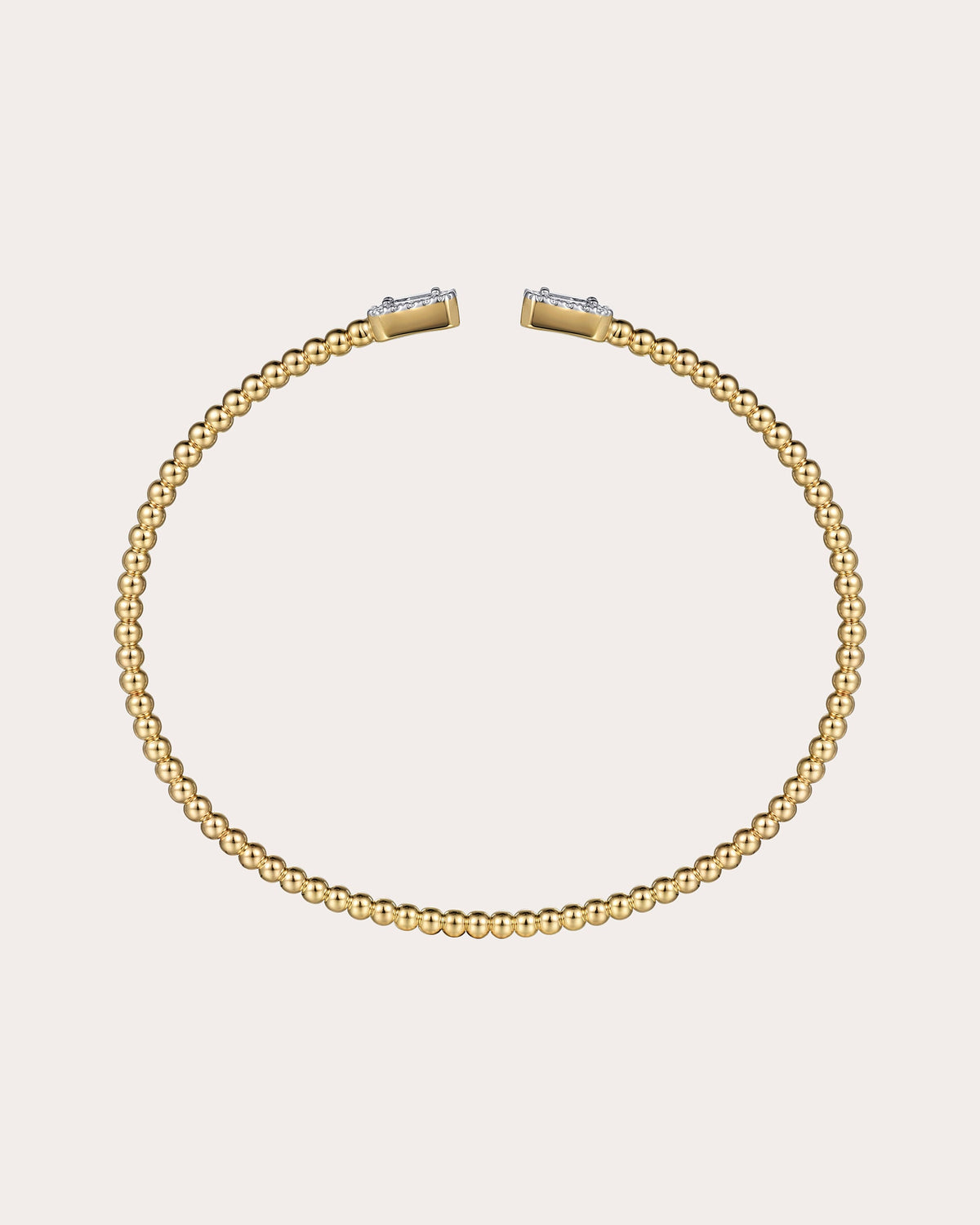 Diamond & 14k Gold Bujukan Baguette Cuff