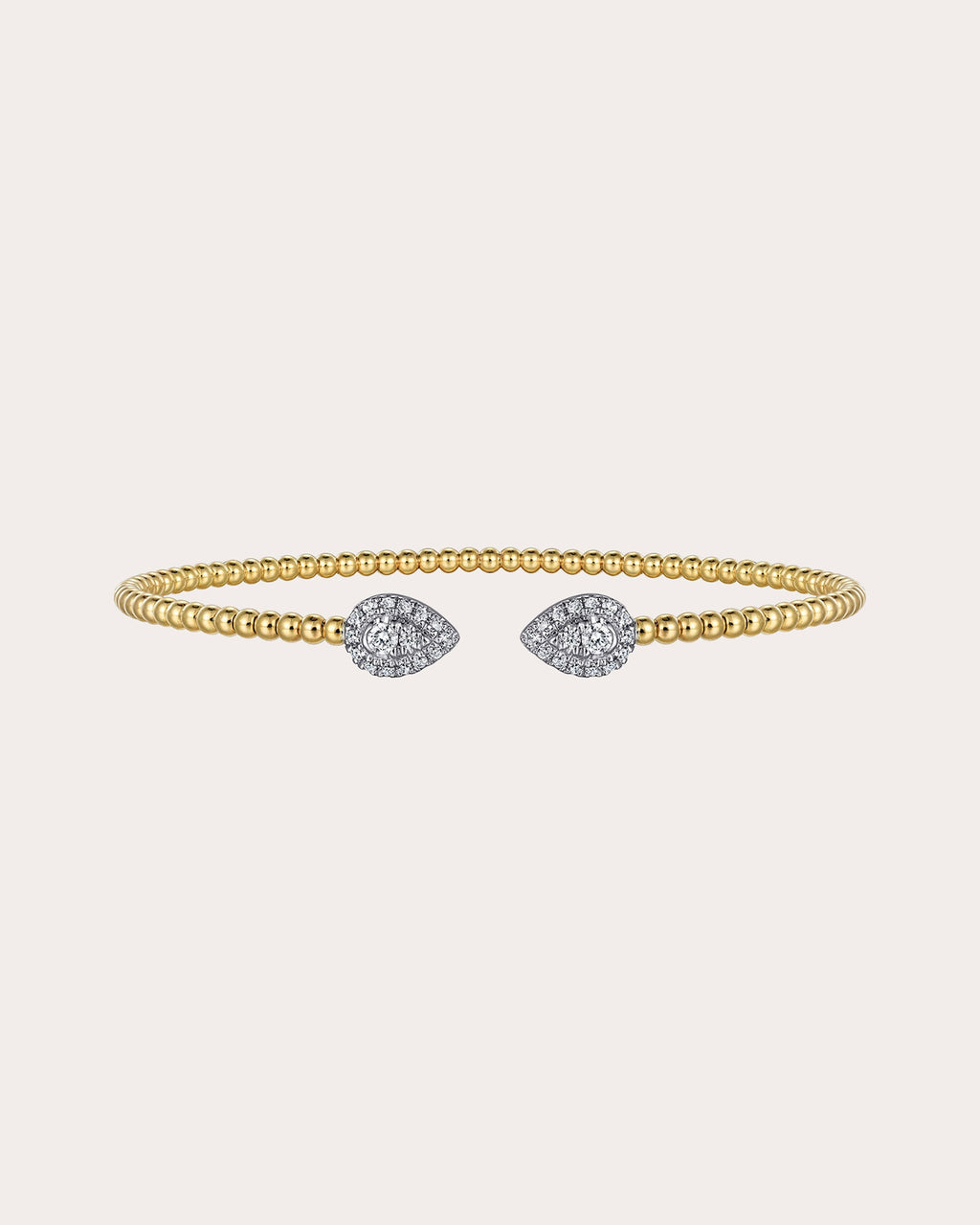 Diamond & 14k Gold Two-Tone Bujukan Pear Cuff