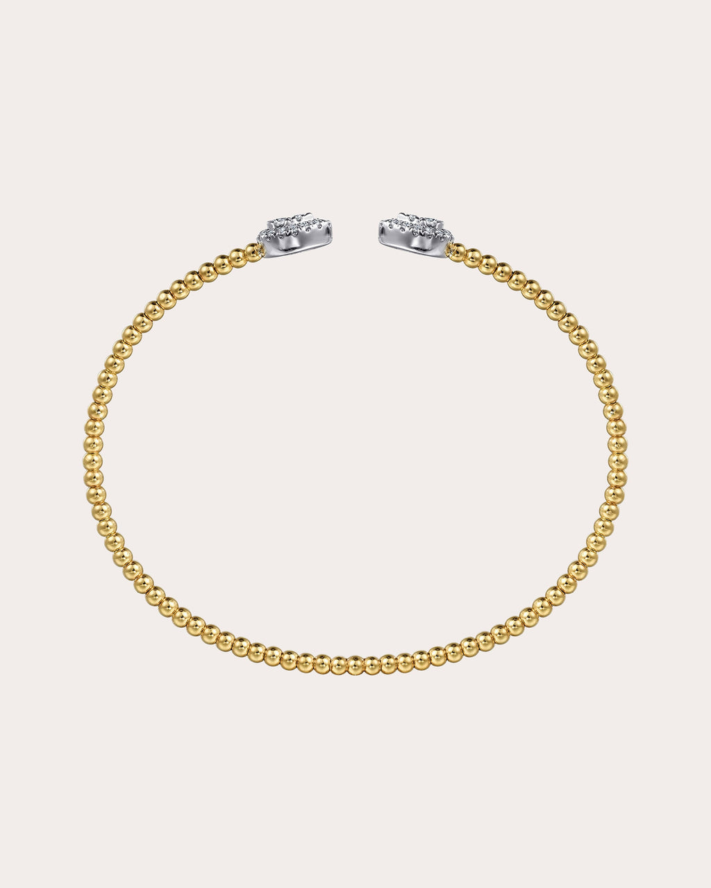 Diamond & 14k Gold Two-Tone Bujukan Pear Cuff
