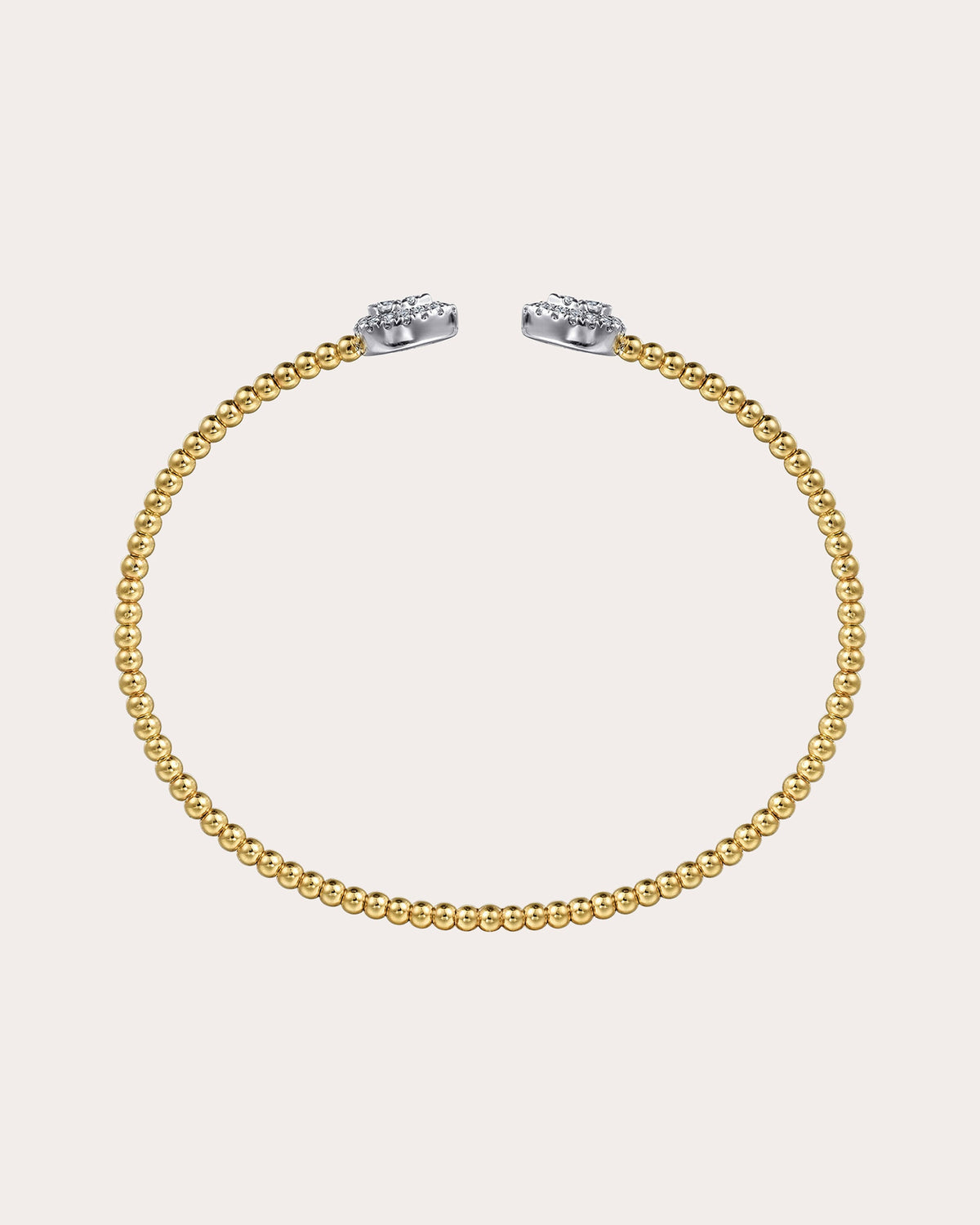 Diamond & 14k Gold Two-Tone Bujukan Pear Cuff