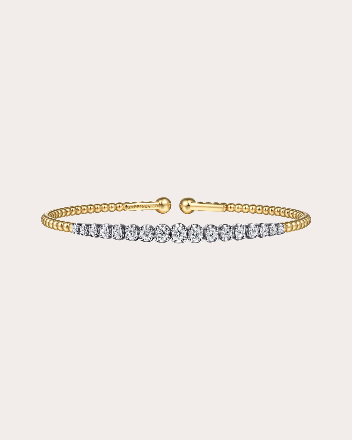 Diamond & 14k Gold Two-Tone Bujukan Cuff