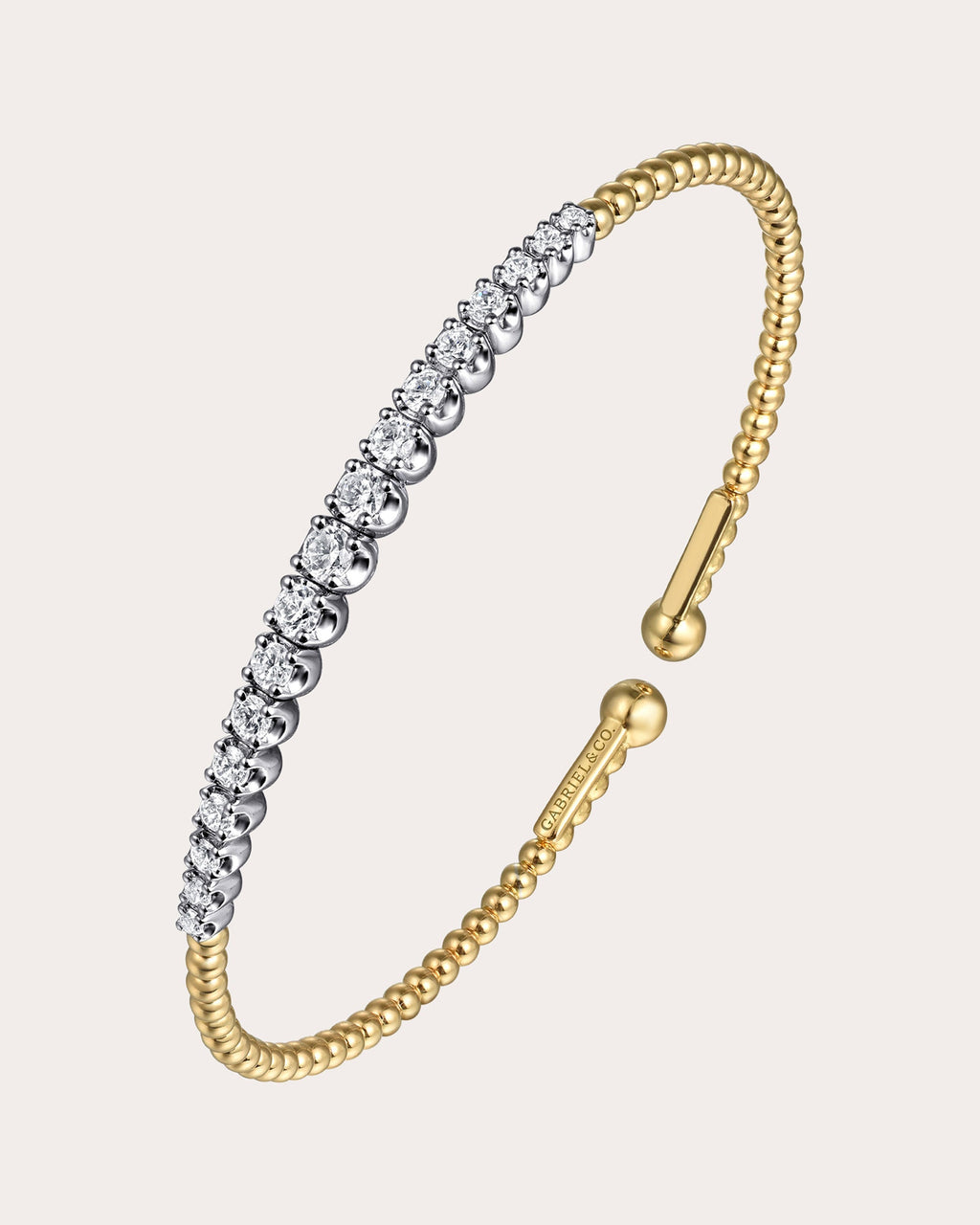 Diamond & 14k Gold Two-Tone Bujukan Cuff