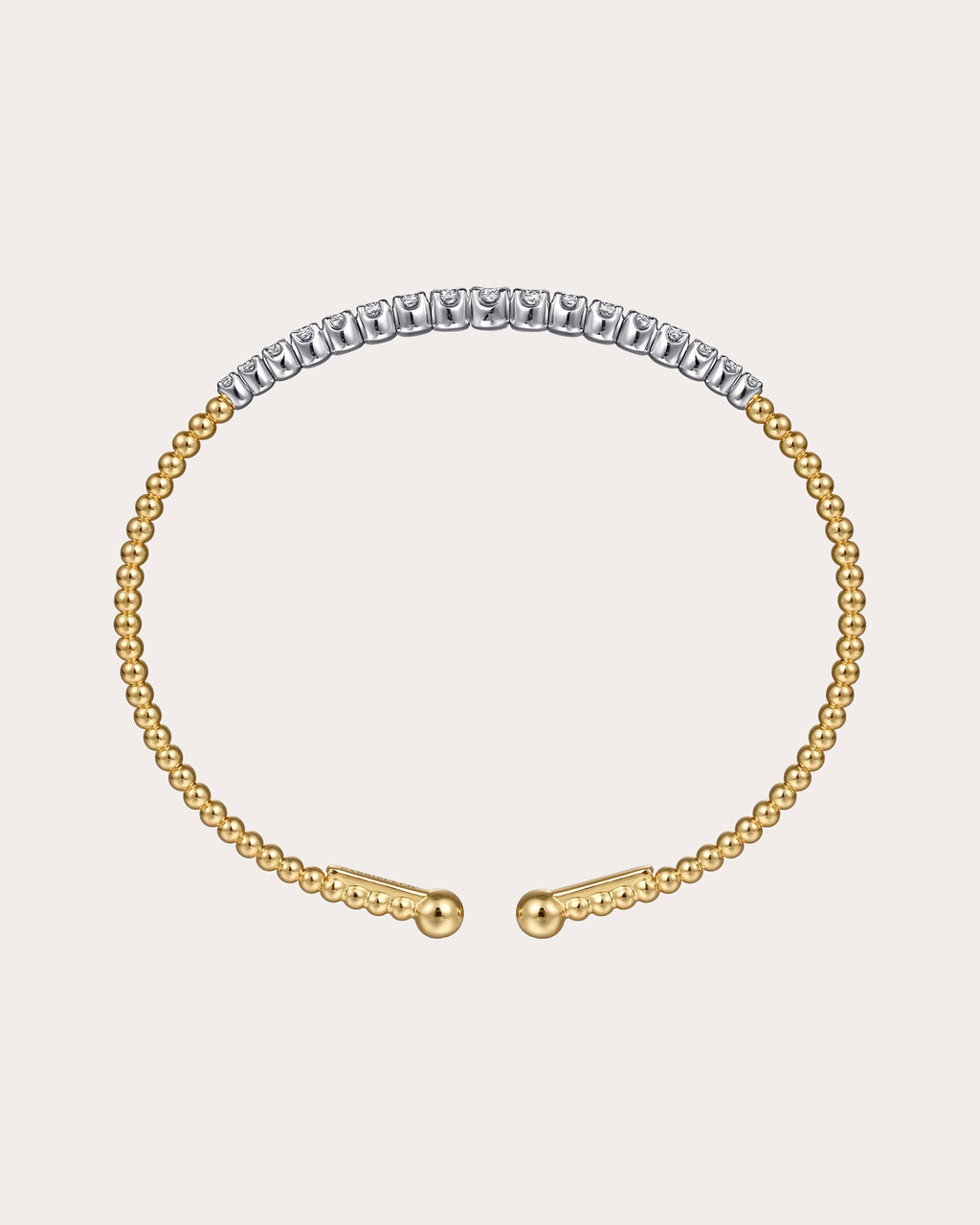 Diamond & 14k Gold Two-Tone Bujukan Cuff