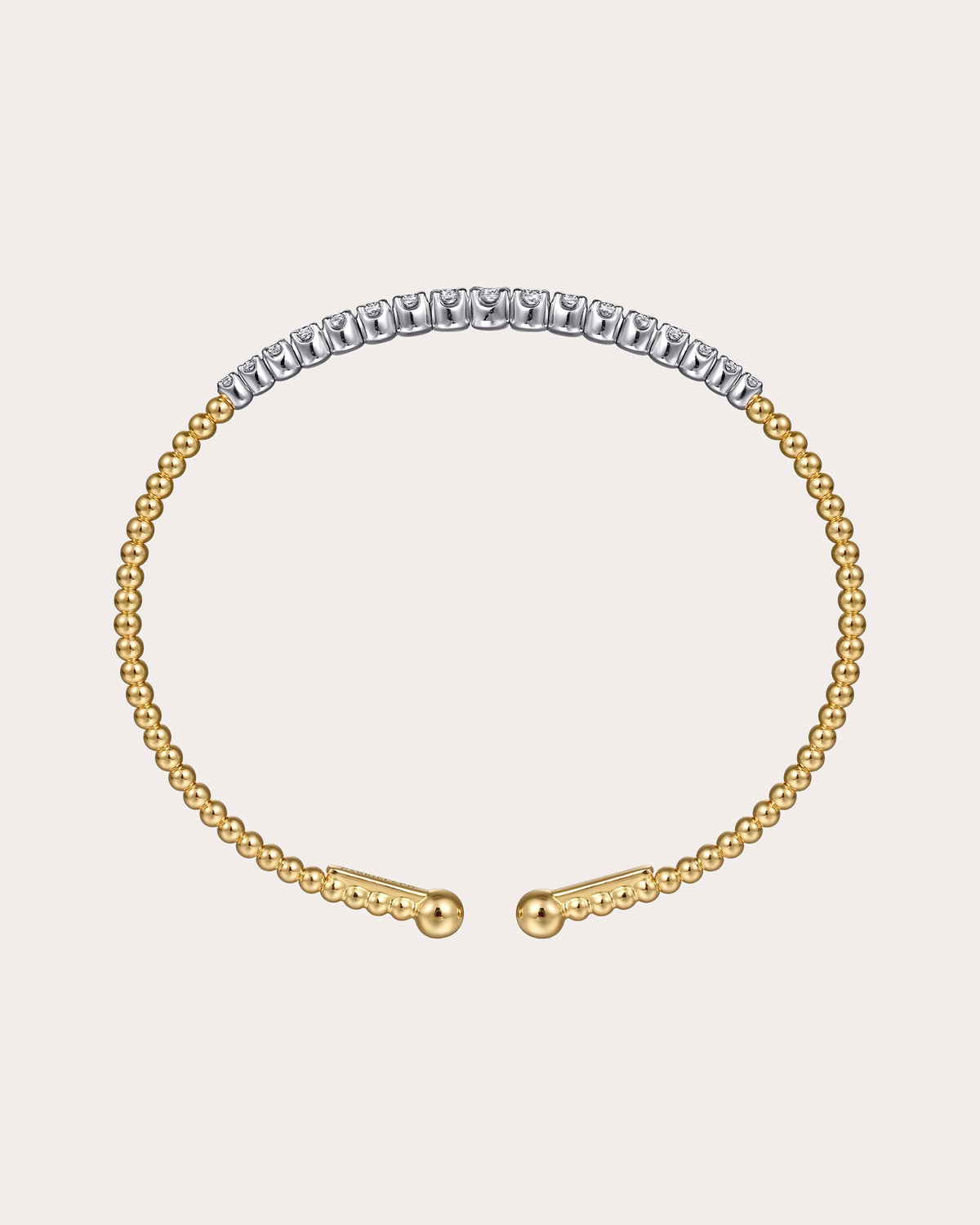 Diamond & 14k Gold Two-Tone Bujukan Cuff
