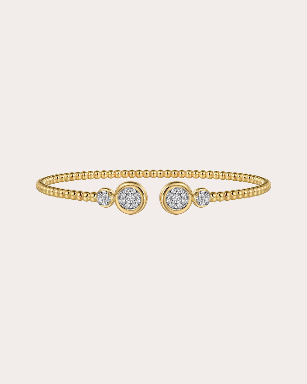 Diamond & 14k Gold Diamond Bujukan Circle Cuff
