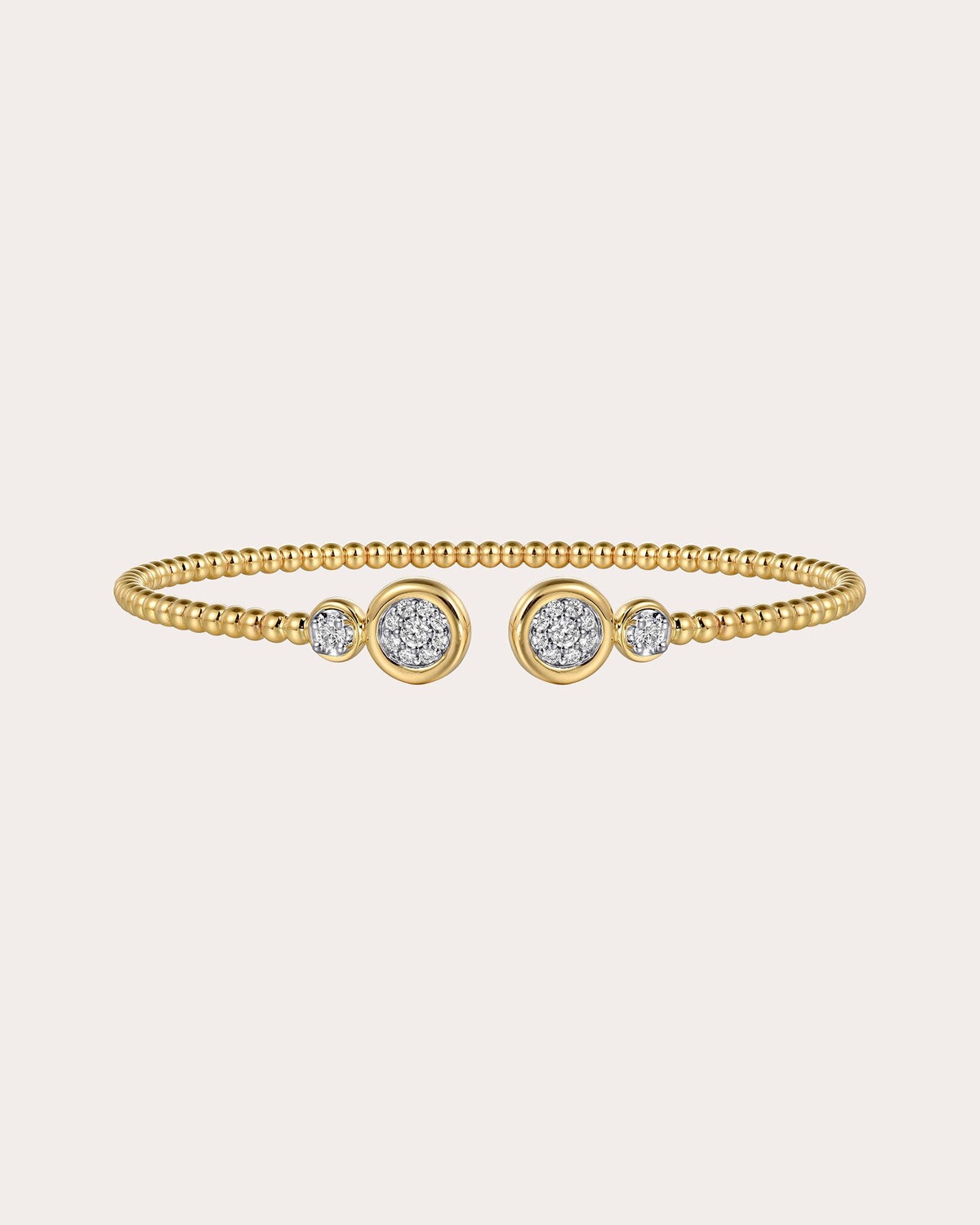 Diamond & 14k Gold Diamond Bujukan Circle Cuff