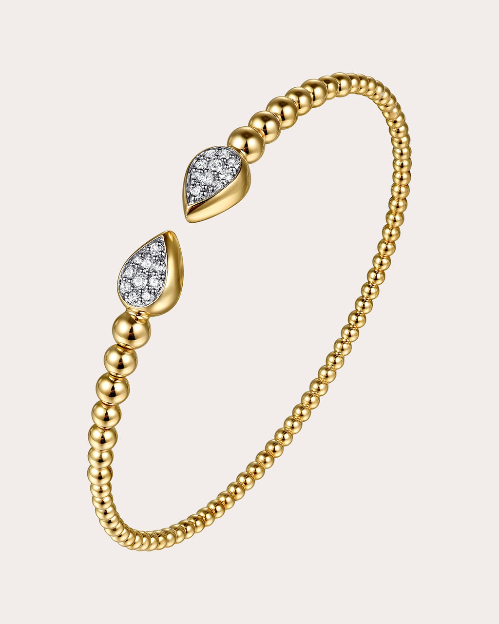 Diamond & 14k Gold Bujukan Pear Cuff