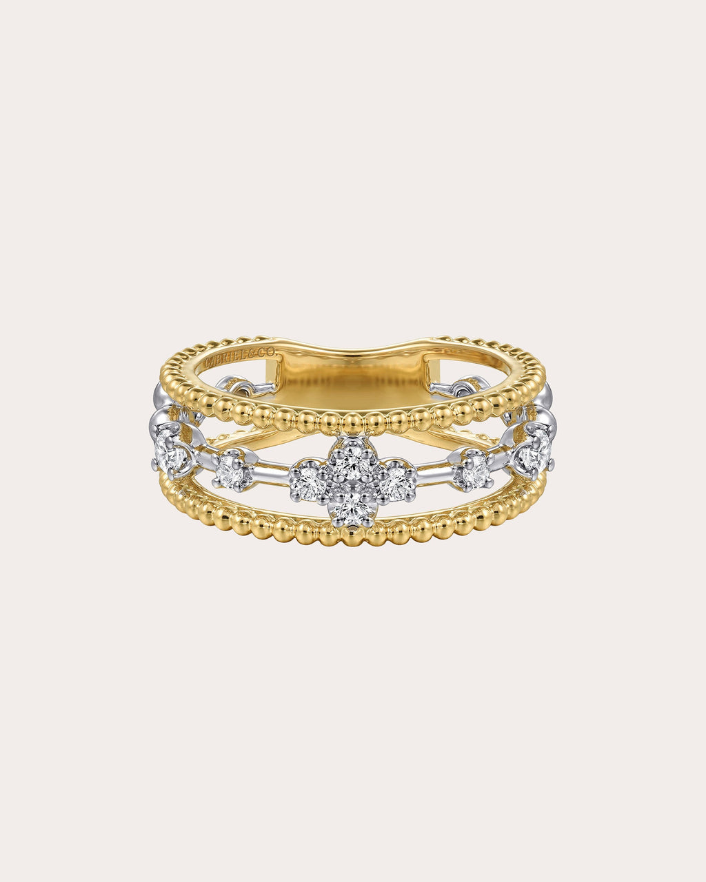 Diamond & 14k Gold Bujukan Channel Ring