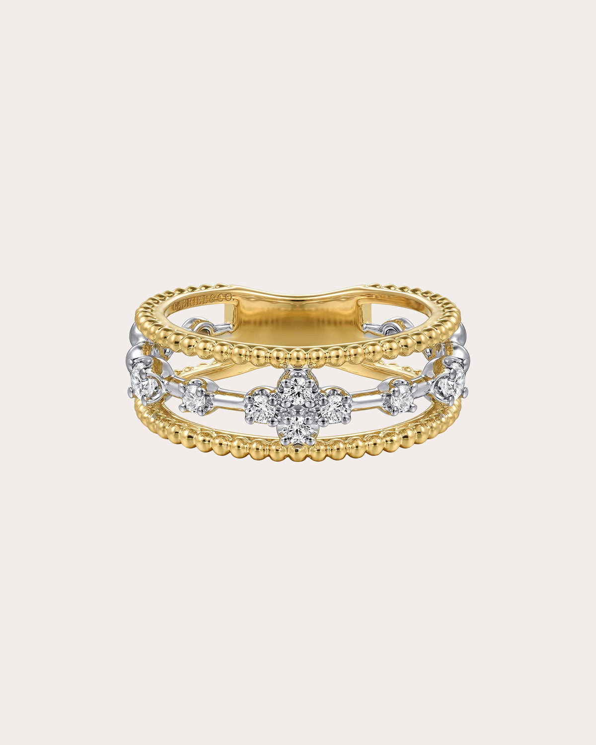 Diamond & 14k Gold Bujukan Channel Ring