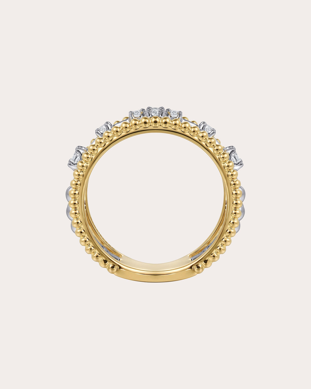 Diamond & 14k Gold Bujukan Channel Ring