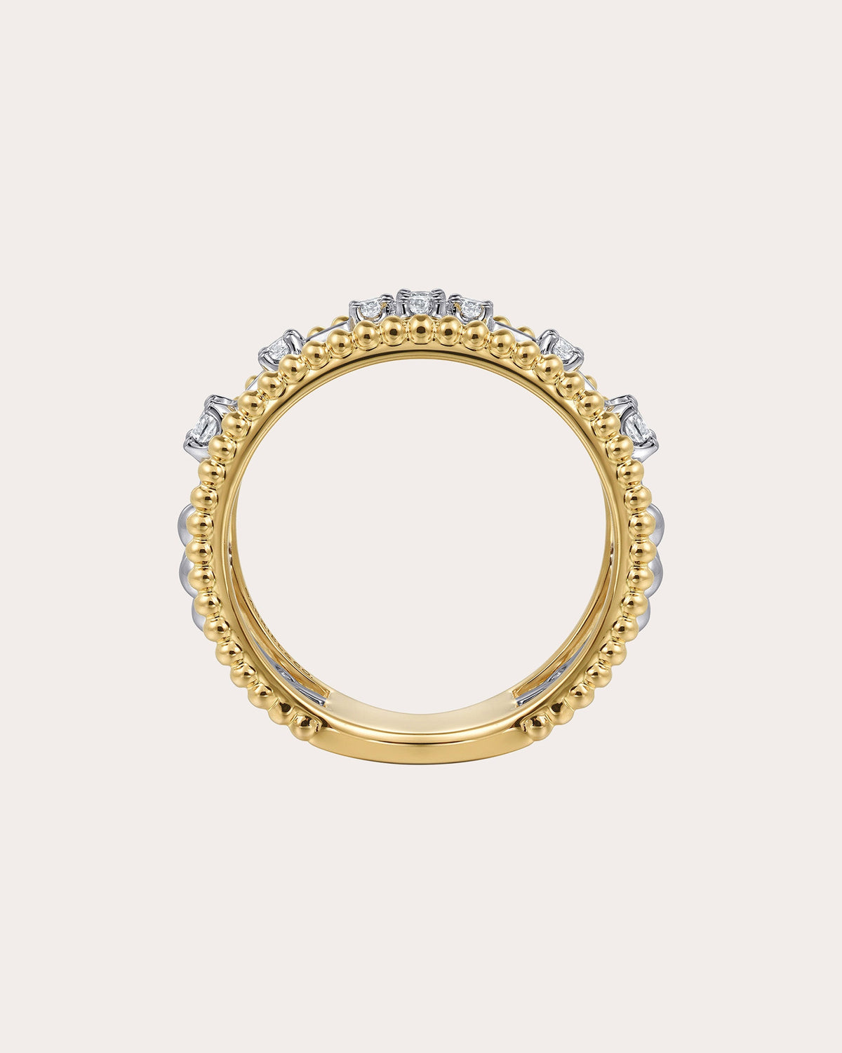 Diamond & 14k Gold Bujukan Channel Ring