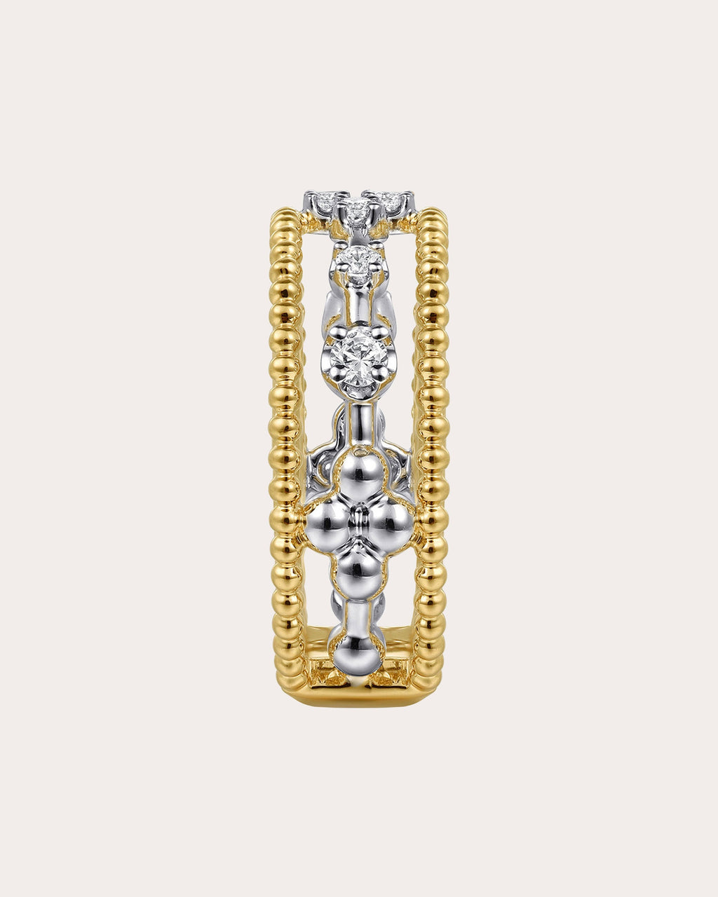 Diamond & 14k Gold Bujukan Channel Ring