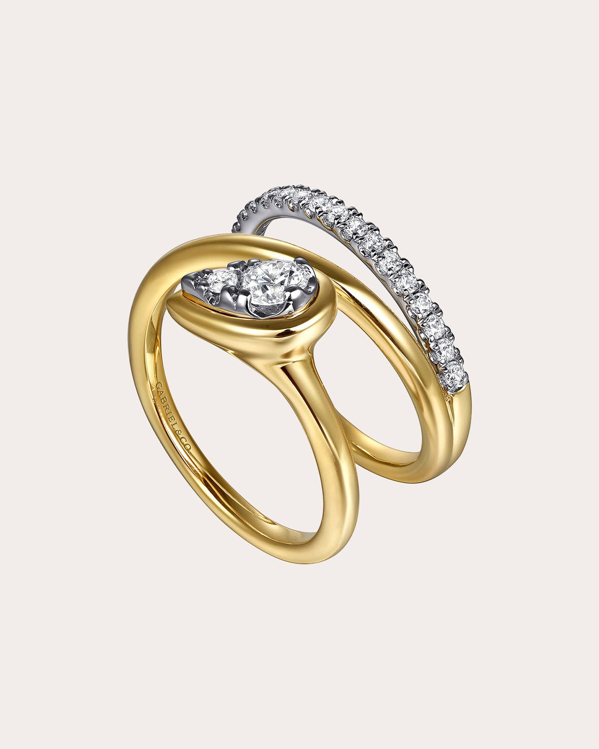 Diamond & 14k Gold Pear Wrap Ring