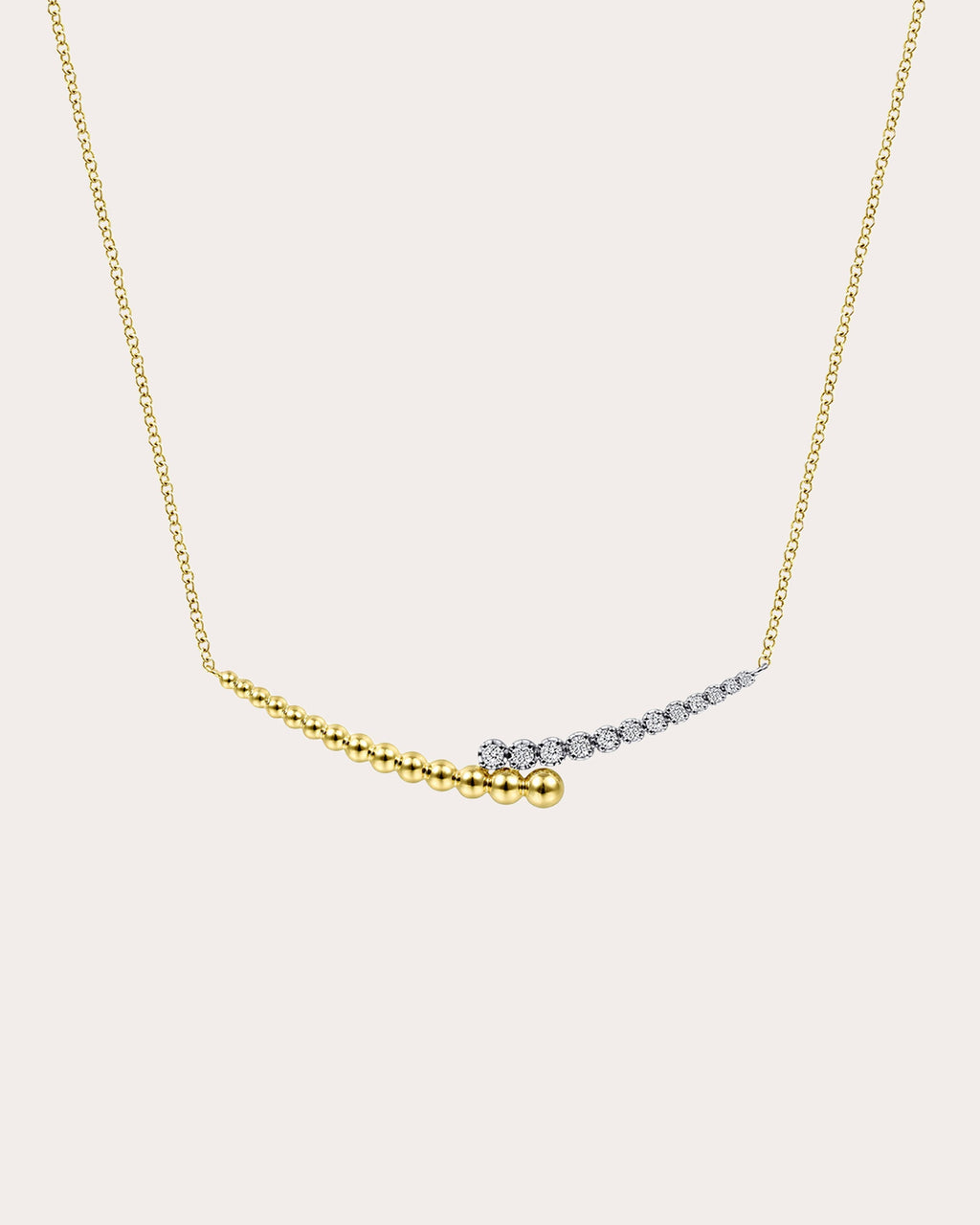 Diamond & 14k Gold Bujukan Bar Necklace