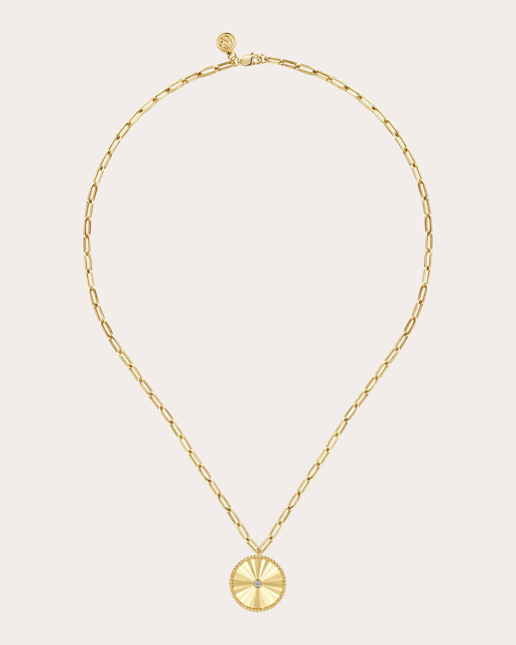 Diamond & 14k Gold Bujukan Medallion Necklace