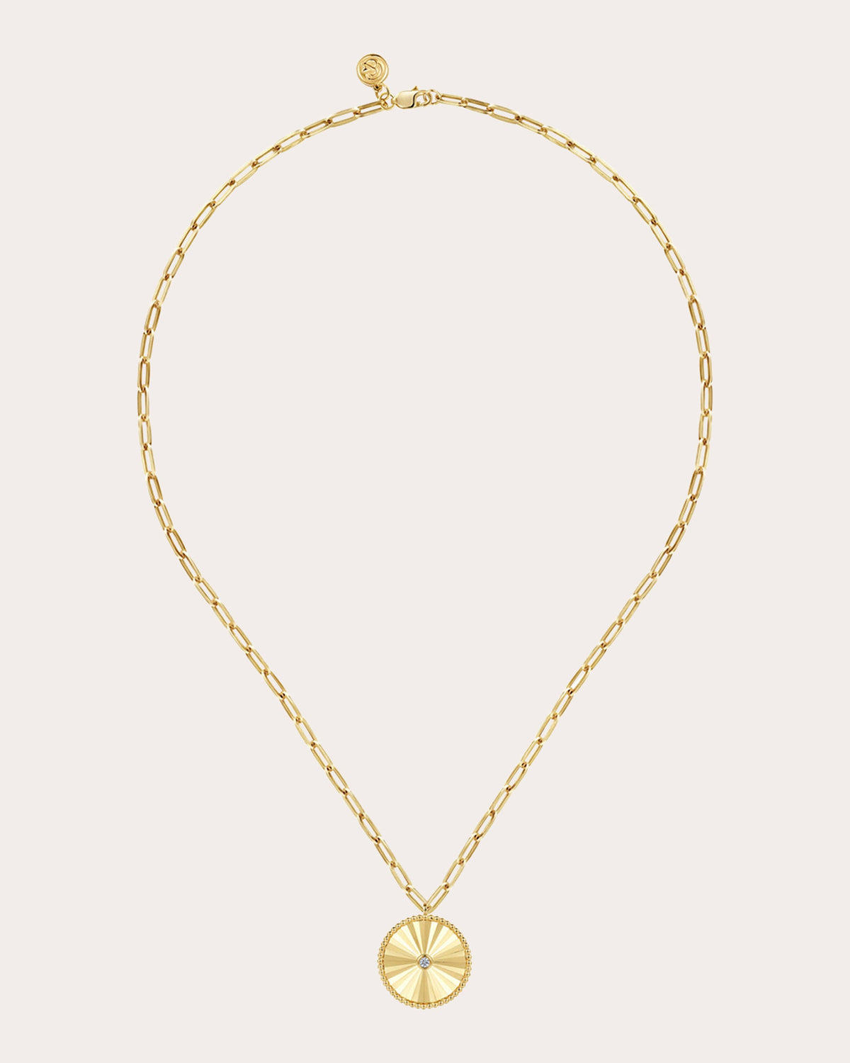 Diamond & 14k Gold Bujukan Medallion Necklace