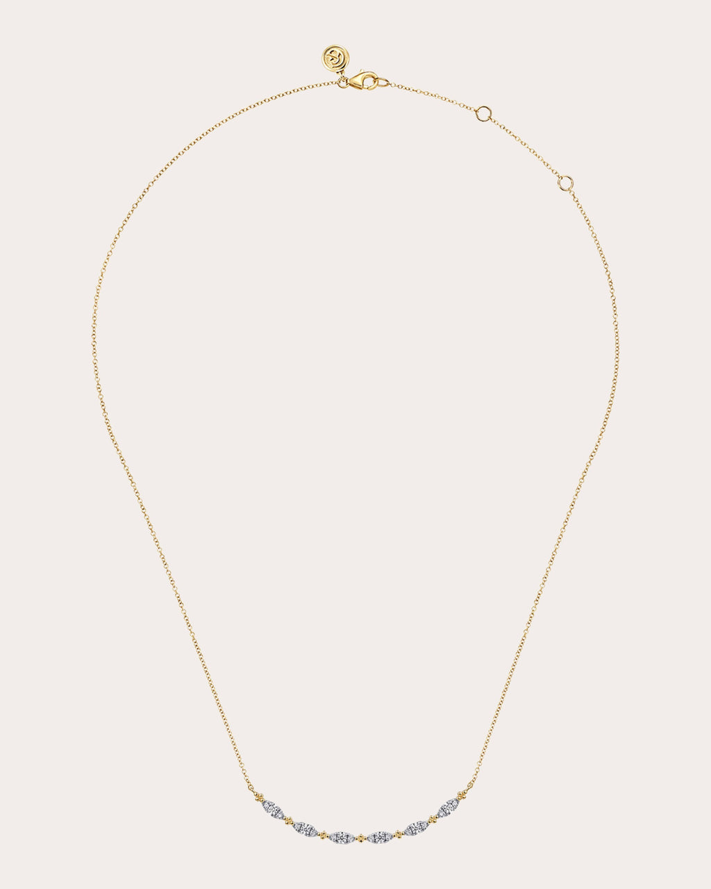 Diamond & 14k Gold Bujukan Marquise Necklace