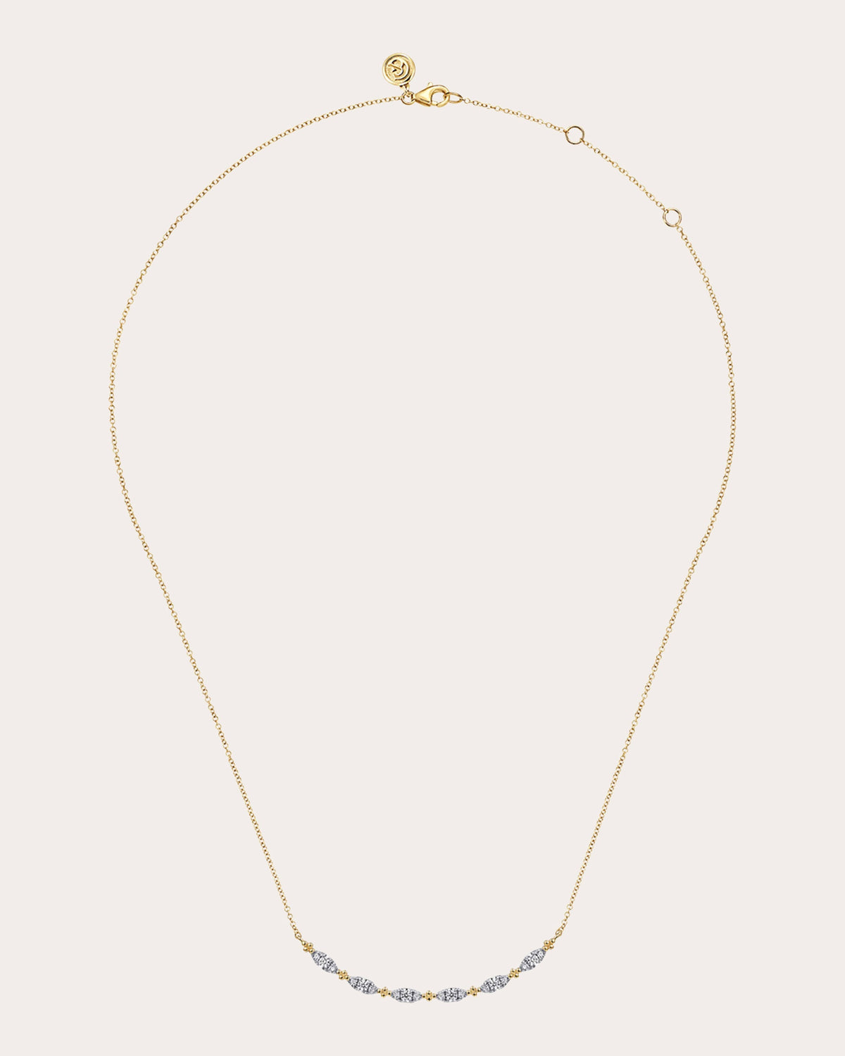 Diamond & 14k Gold Bujukan Marquise Necklace