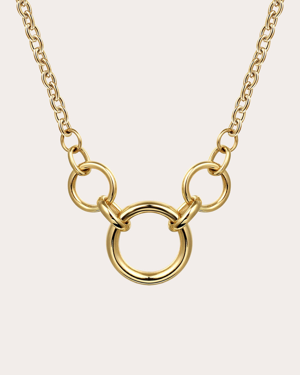 14k Gold Chain Link Pendant Necklace