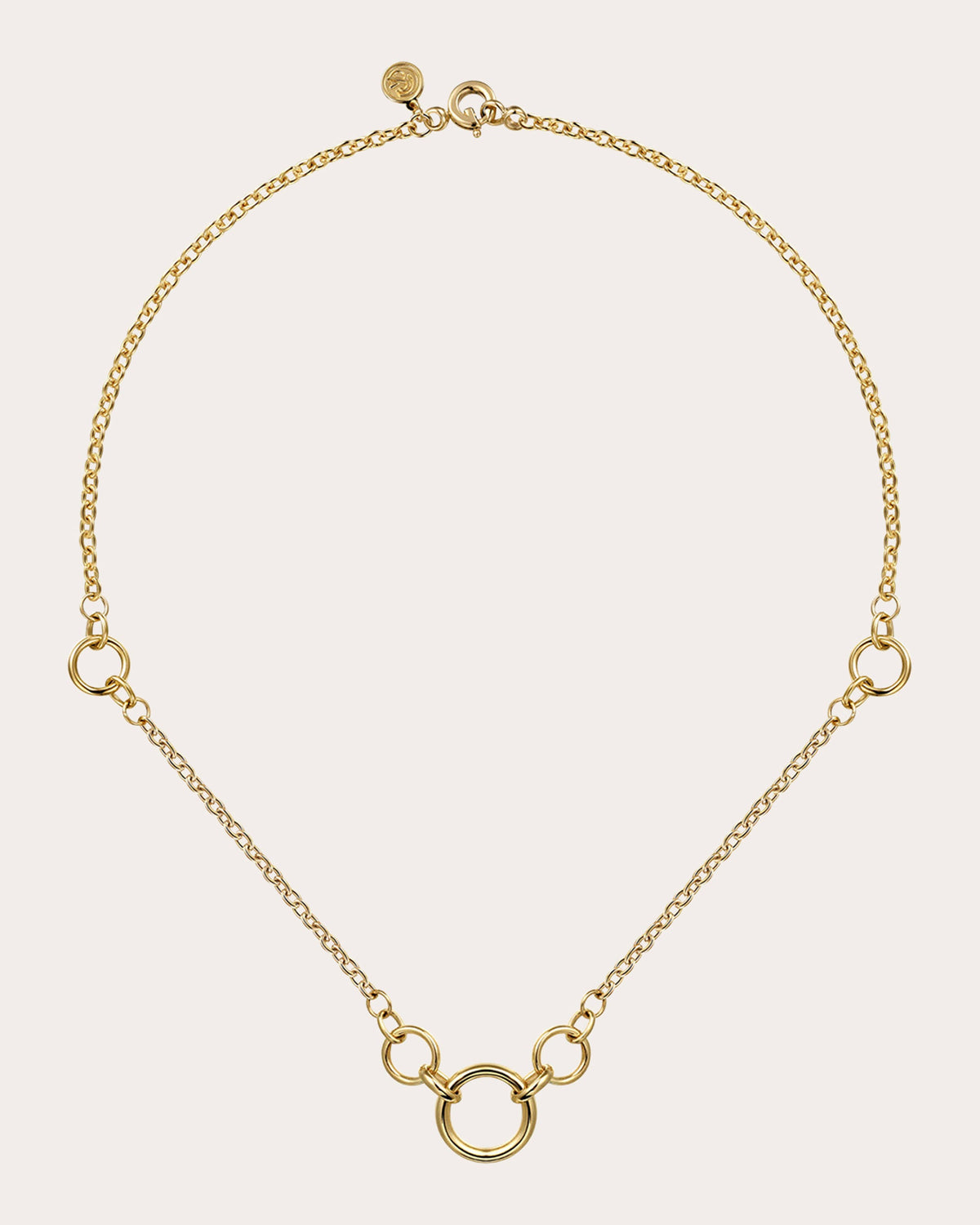 14k Gold Chain Link Pendant Necklace