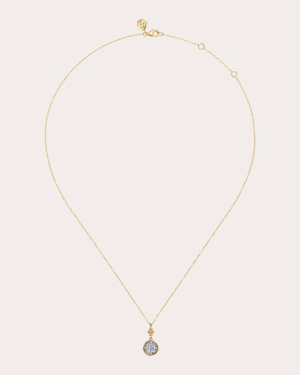 Diamond & 14k Gold Bujukan Drop Pendant Necklace
