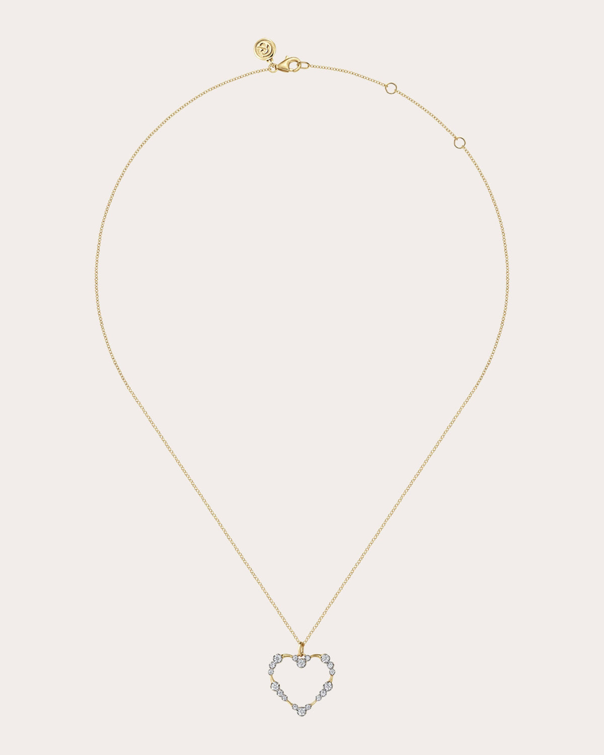 Diamond & 14k Gold Heart Pendant Necklace