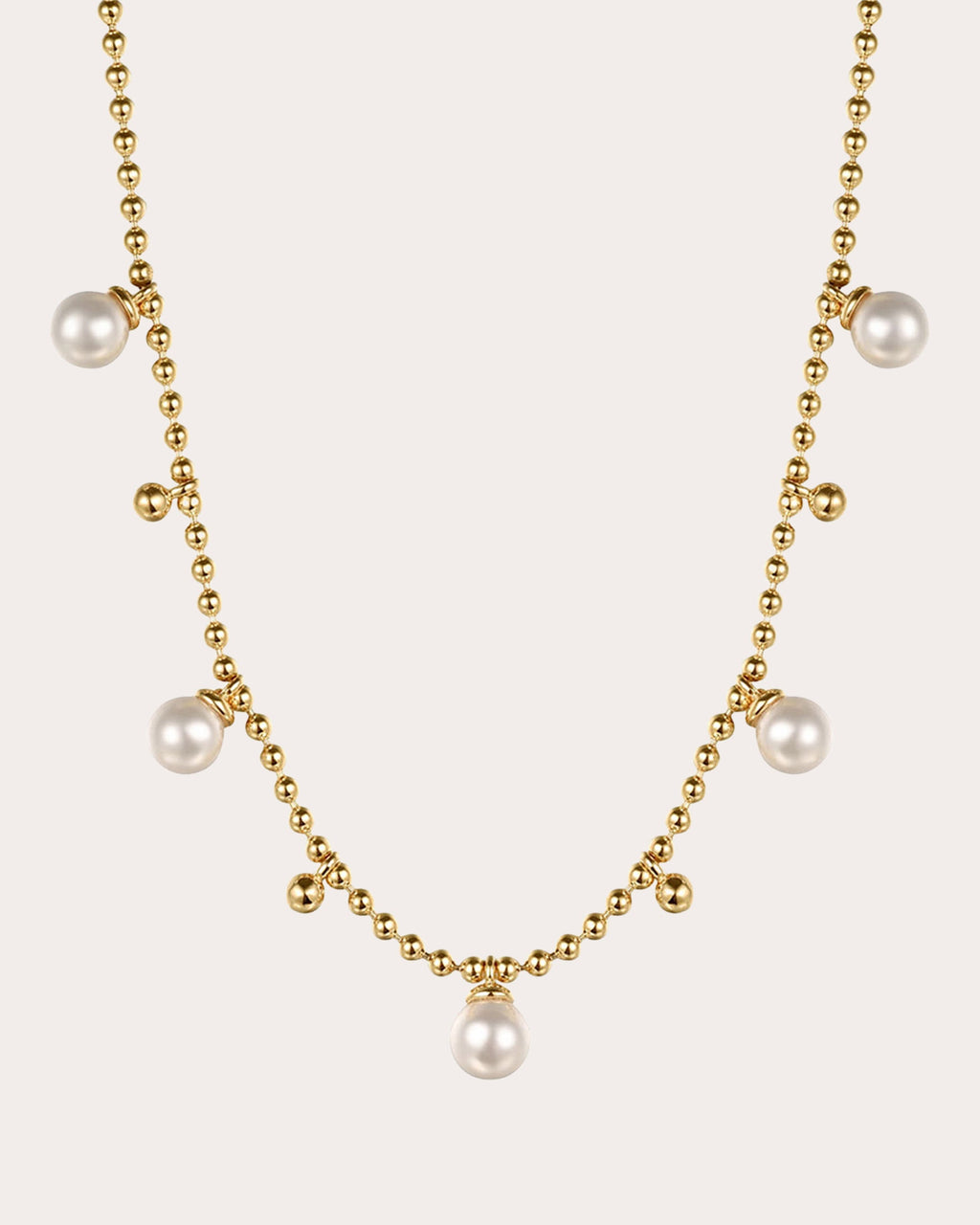 Pearl & 14k Gold Bujukan Droplet Necklace