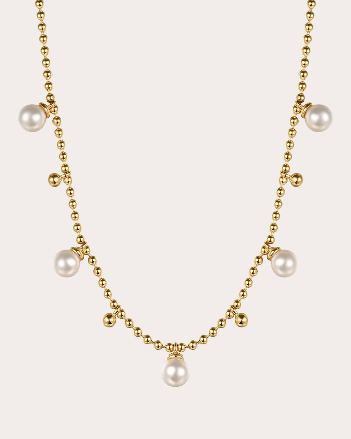 Pearl & 14k Gold Bujukan Droplet Necklace