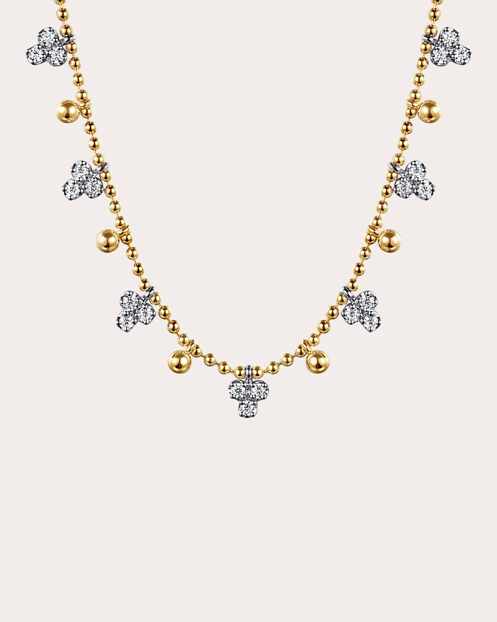 Diamond & 14k Gold Bujukan Droplet Necklace